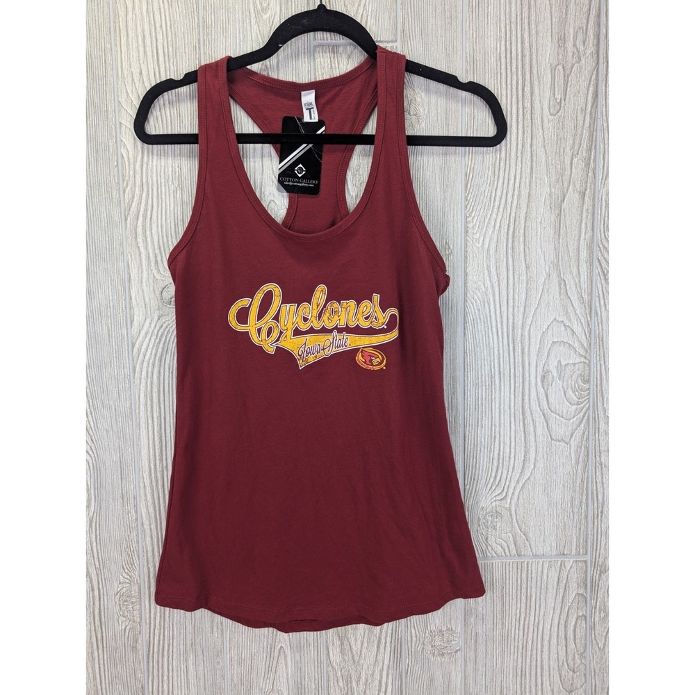Iowa State‎ Cyclones Racerback Tank Top Womens Small Red College Football Track